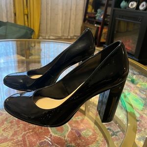 Nine West patent leather block heel Size 9